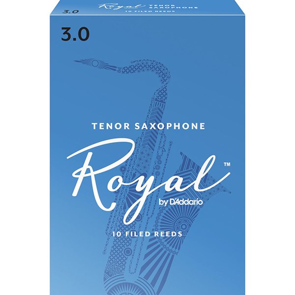 D'Addario Rico RKB1030 Royal Tenor Sax Reeds, Strength 3.0 - 1 Piece